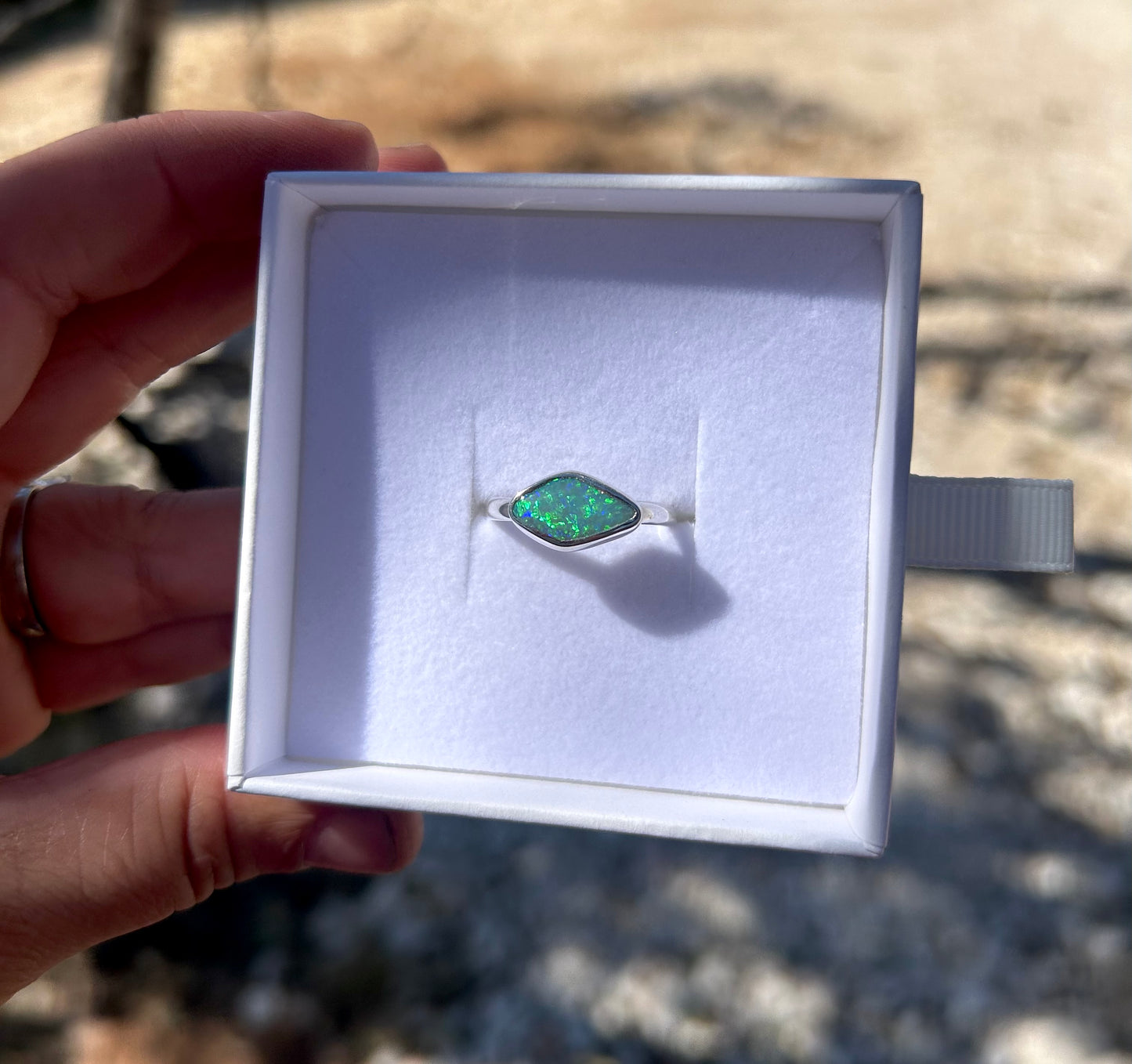 The Green Diamond - 2.2ct solid opal