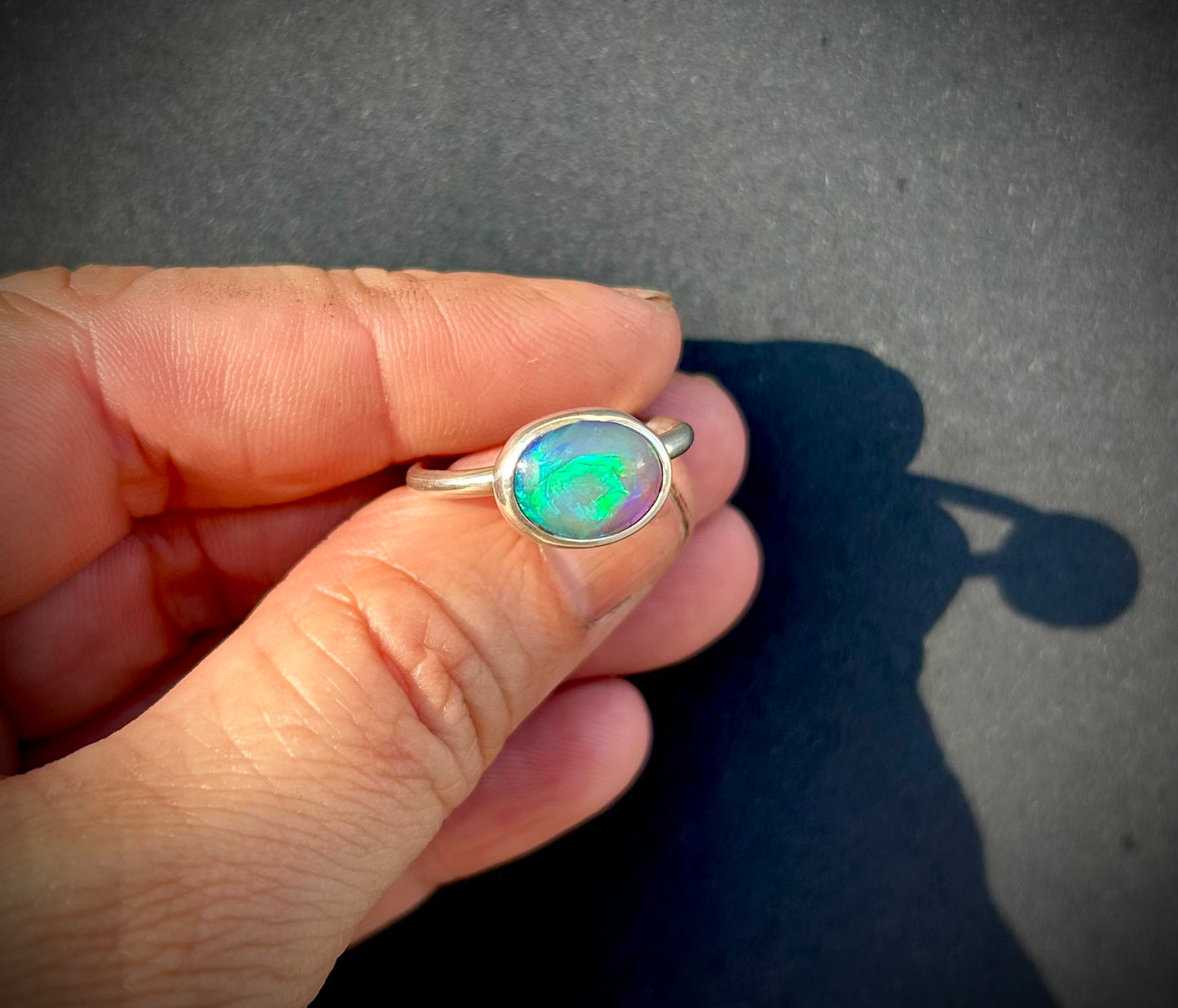 Green swirl - 2.3ct Solid opal