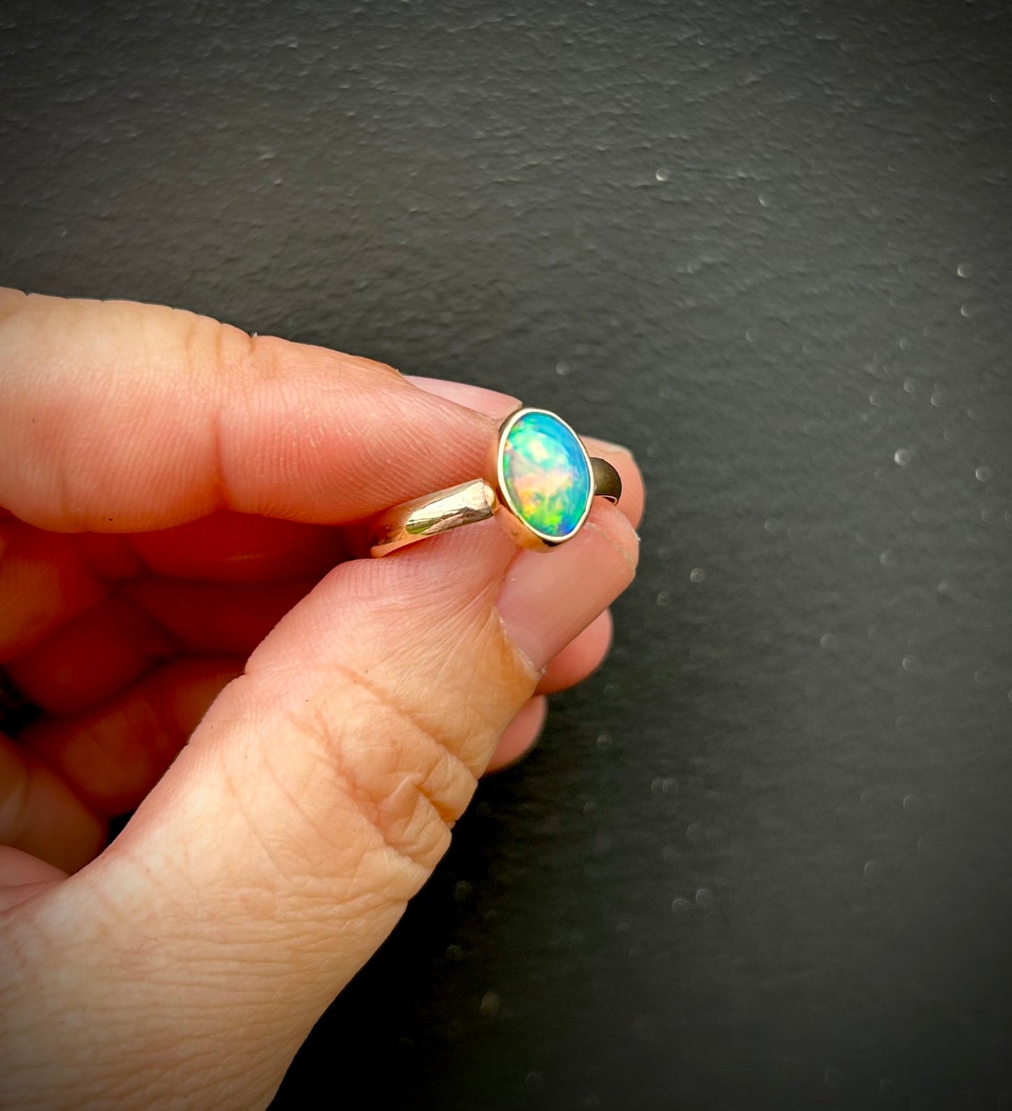 Ancient Golden Glow - 9ct gold 1.6ct solid opal