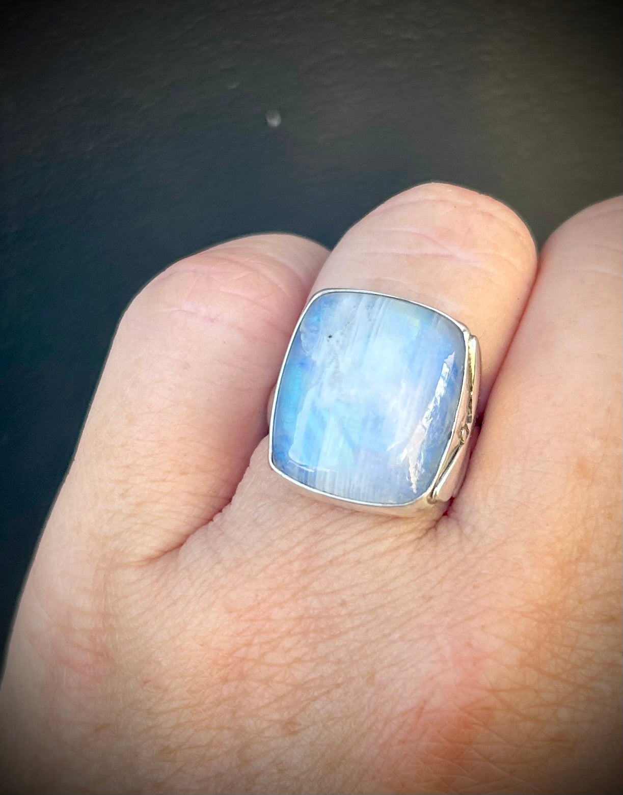 Butterfly Moon Ring - Moonstone