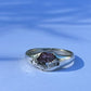 Little Pink Lady, Raw pink sapphire sand cast ring