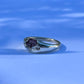 Little Pink Lady, Raw pink sapphire sand cast ring