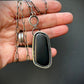 Matt Black Jade - protective Pendant