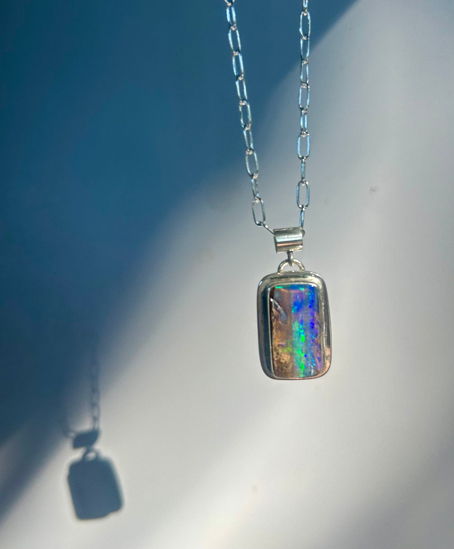 Elfin Glow - Boulder Opal pendant