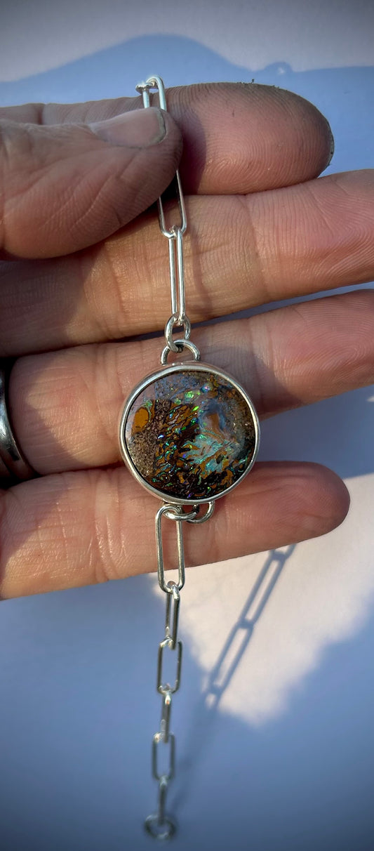 Earthsong - boulder opal bracelet