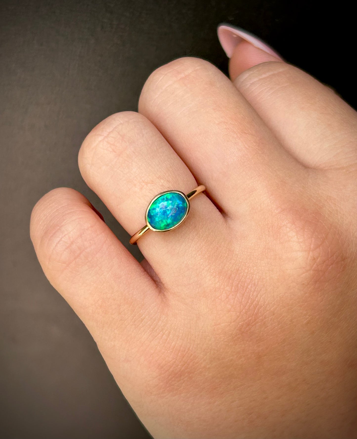 The Ocean's Whisper -  1.5ct solid opal