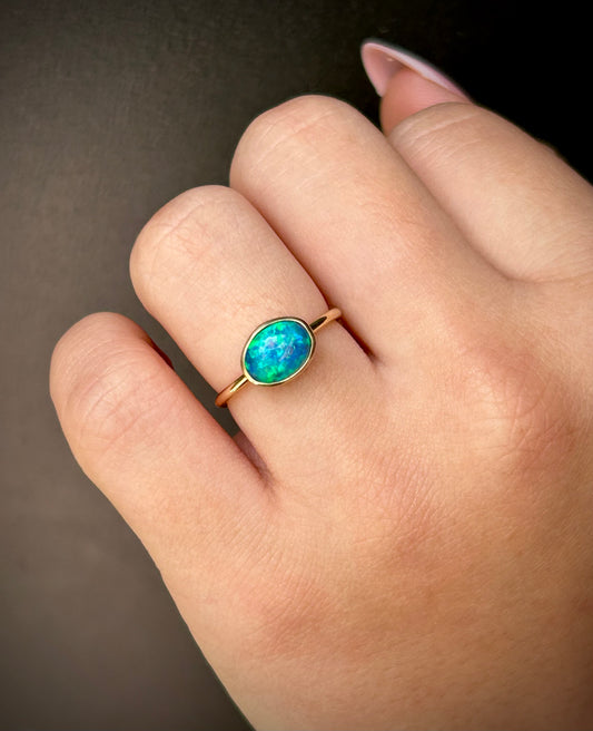 The Ocean's Whisper -  1.5ct solid opal