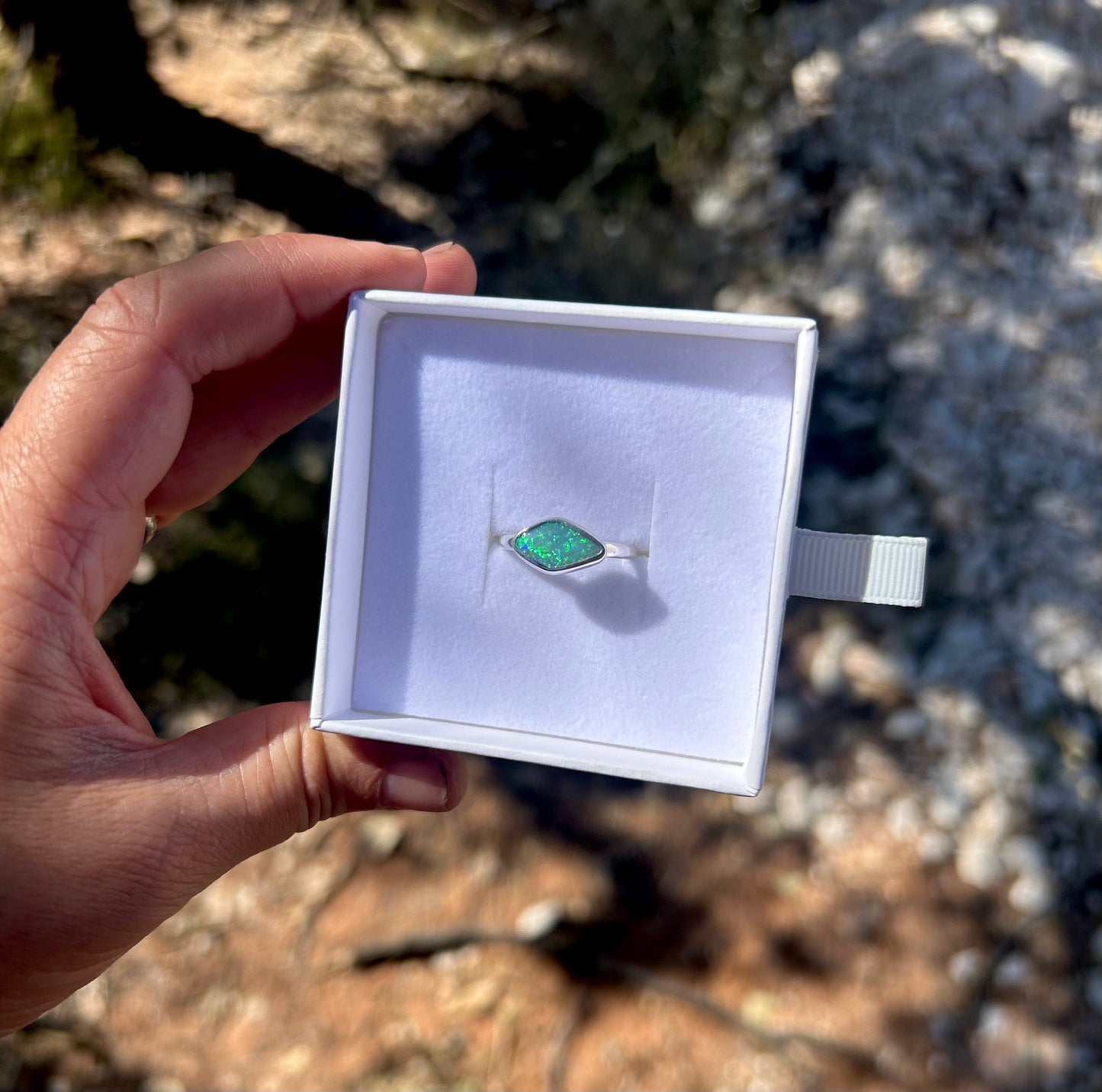 The Green Diamond - 2.2ct solid opal