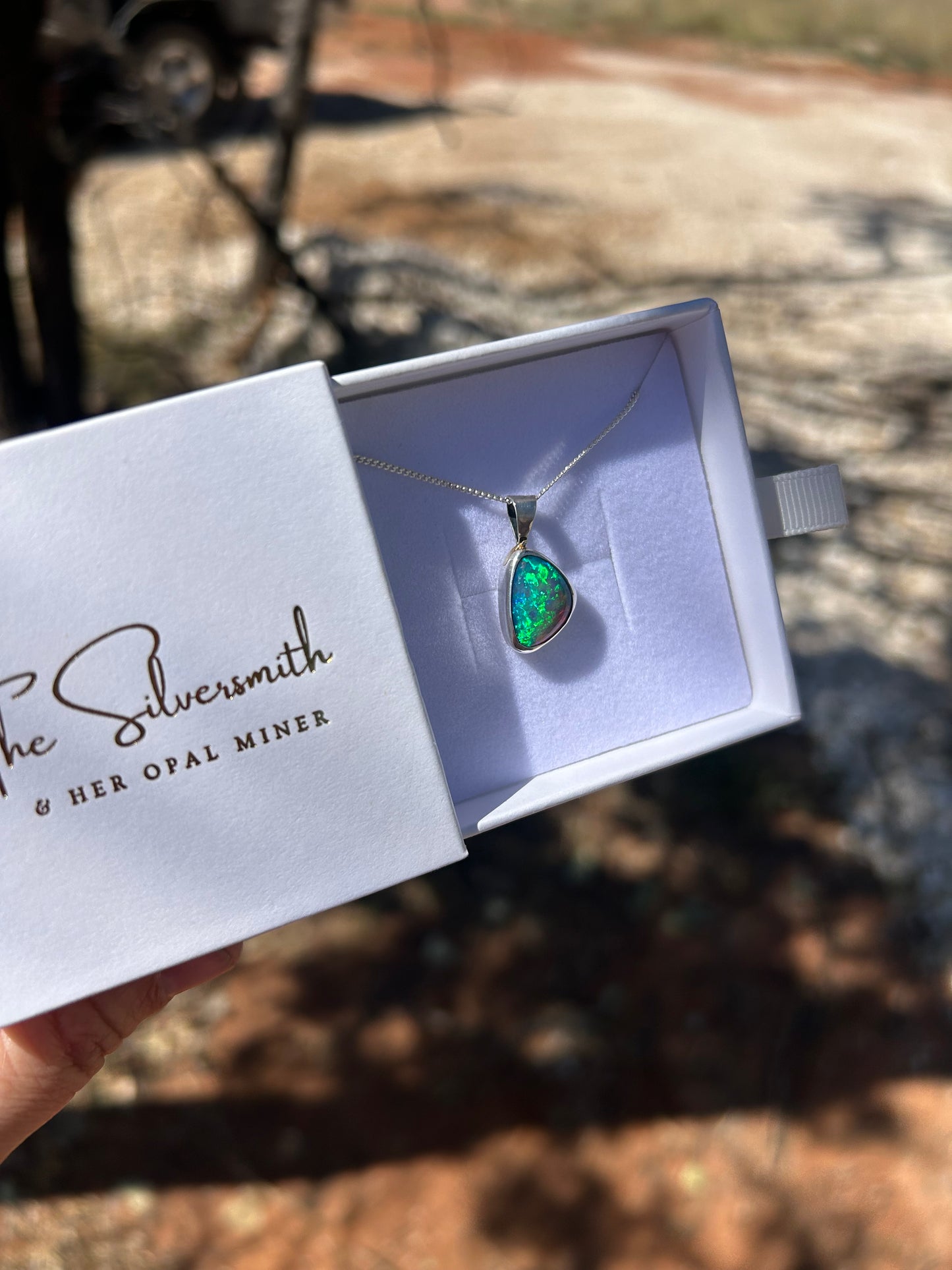 The Emerald Heart - 8.5ct Solid Opal