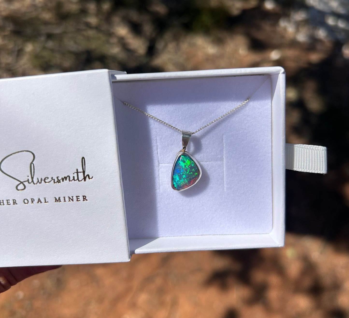 The Emerald Heart - 8.5ct Solid Opal