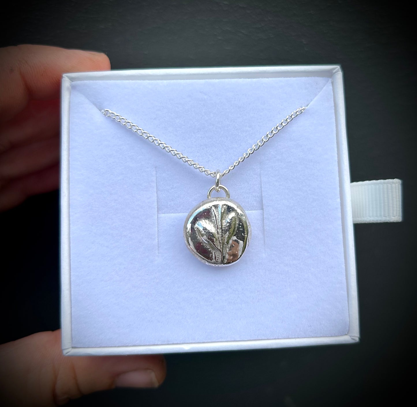 Personalised Wildflower/botanical pendant