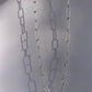 Handmade Paper clip - textured necklace