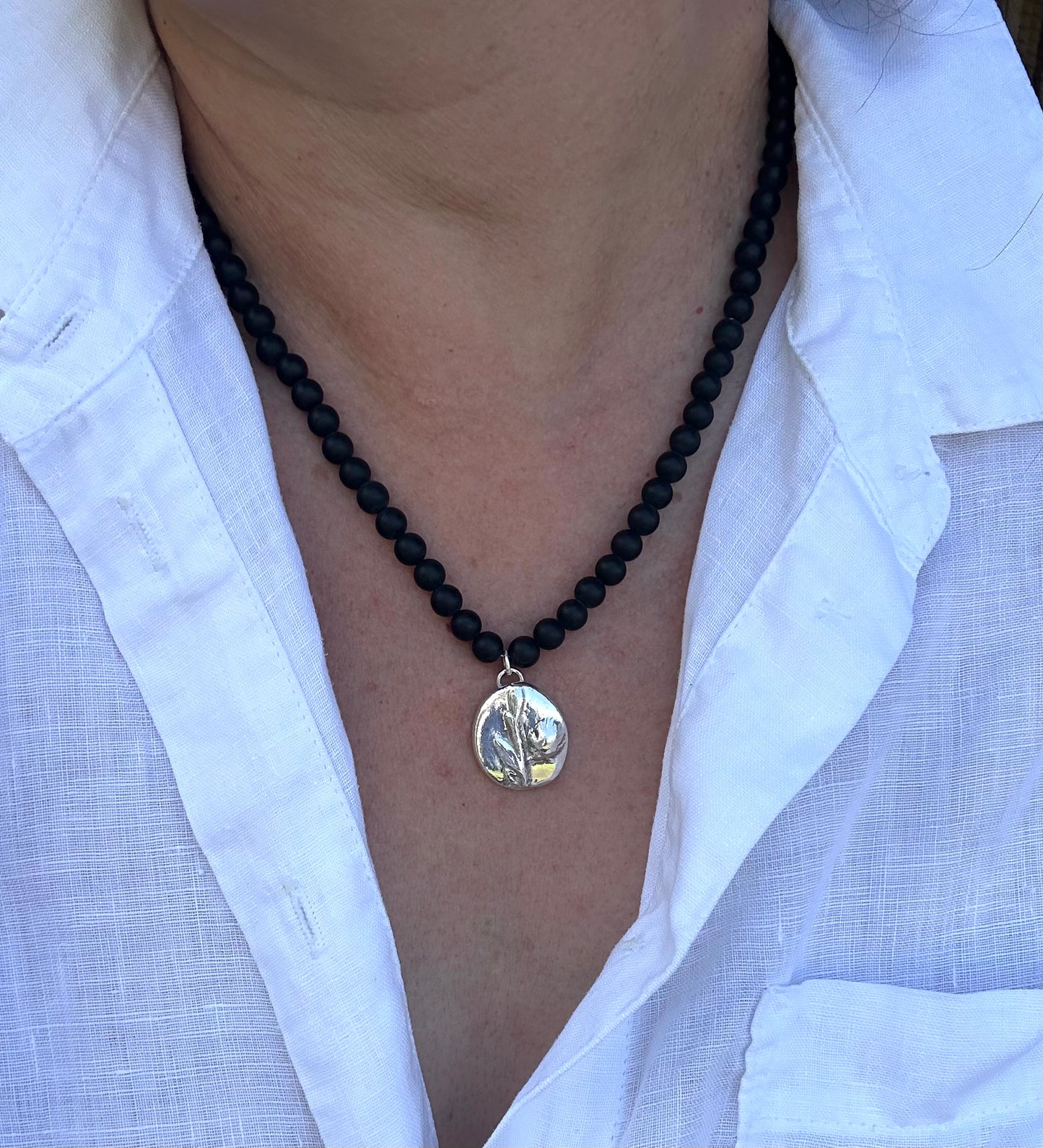 Wildflower, Onyx pendant