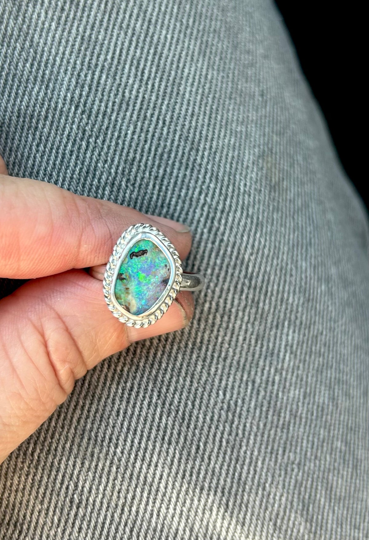 Wild Heart - Boulder Opal Ring..