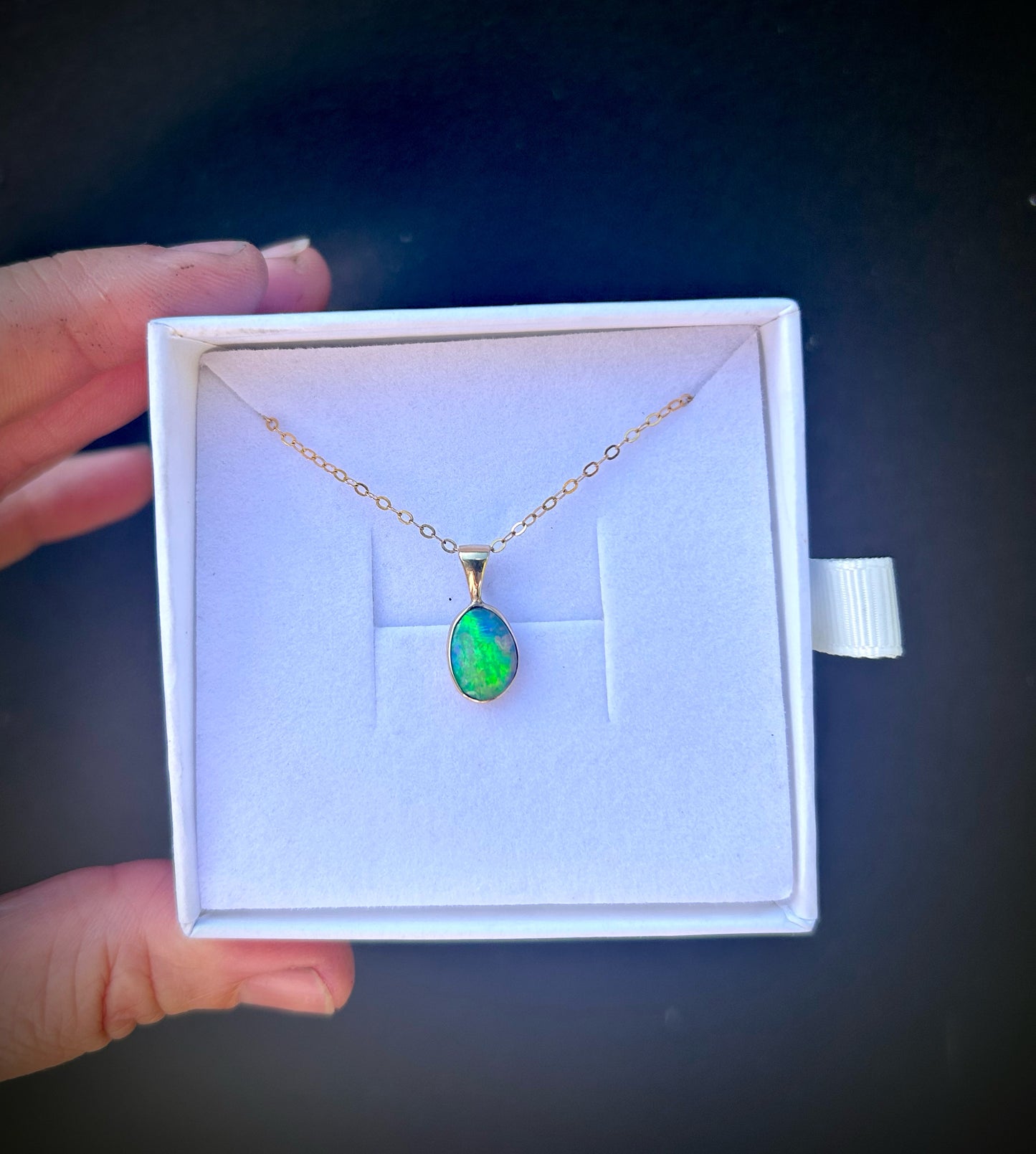 9ct Gold, The Wonders of Colour - 1.1ct Solid Opal