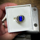 Atlantian Blue sandcast ring - 3.20ct