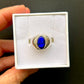 Atlantian Blue sandcast ring - 3.20ct