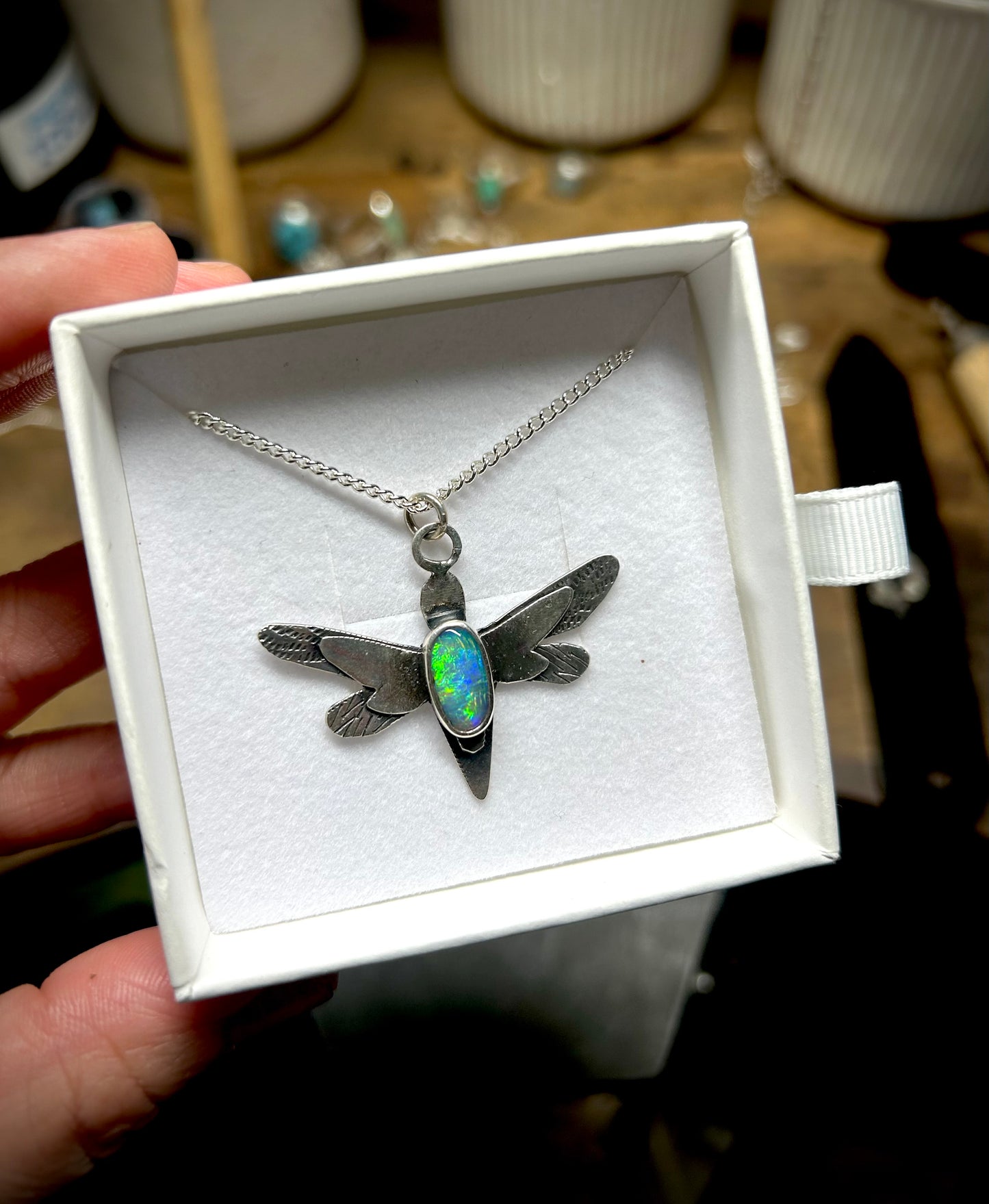 Dragonfly - 1.3ct solid opal