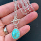 Foxy Turquoise Fob Pendant
