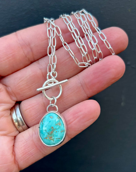Foxy Turquoise Fob Pendant