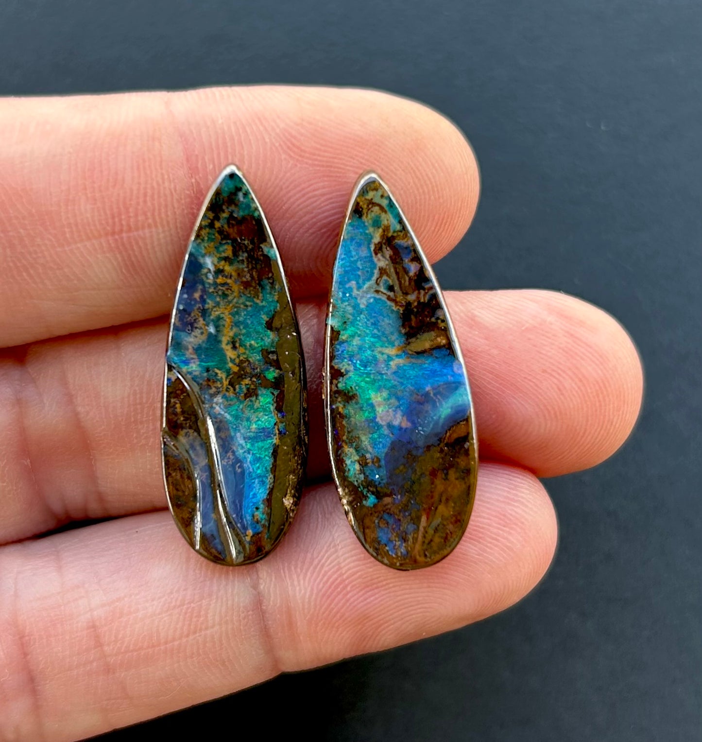 Boulder opal pair - 28.6ct