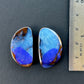 Boulder opal pair - 48.75ct