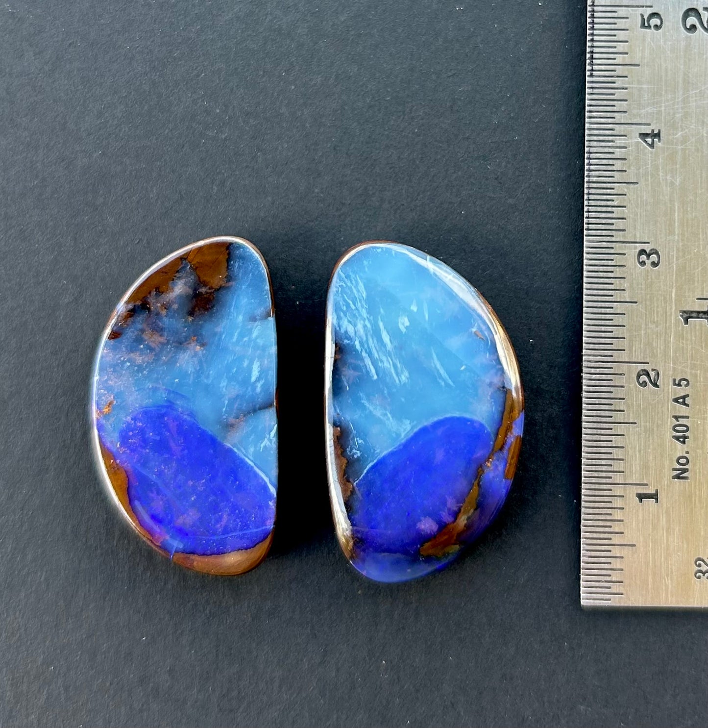 Boulder opal pair - 48.75ct