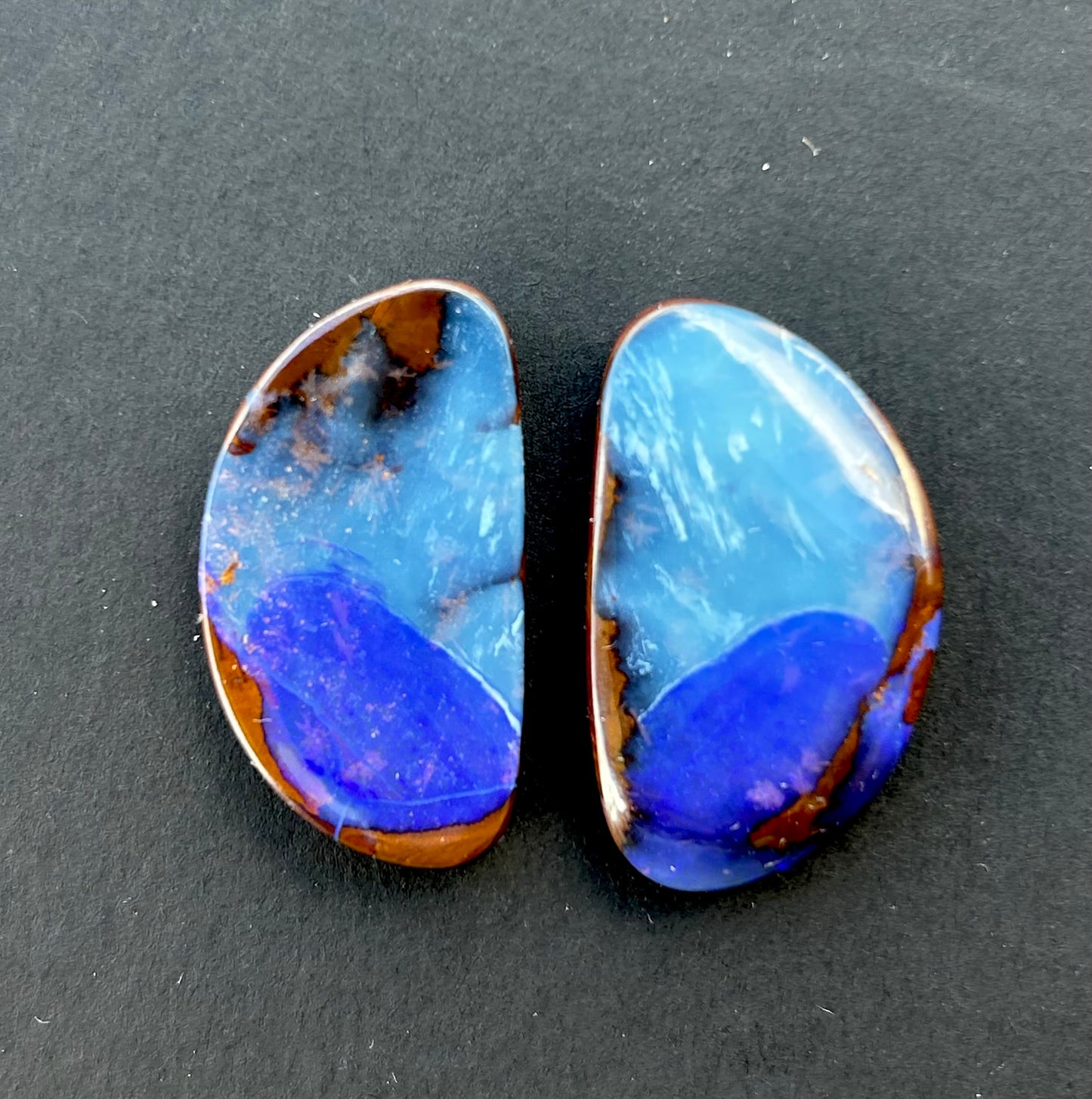Boulder opal pair - 48.75ct