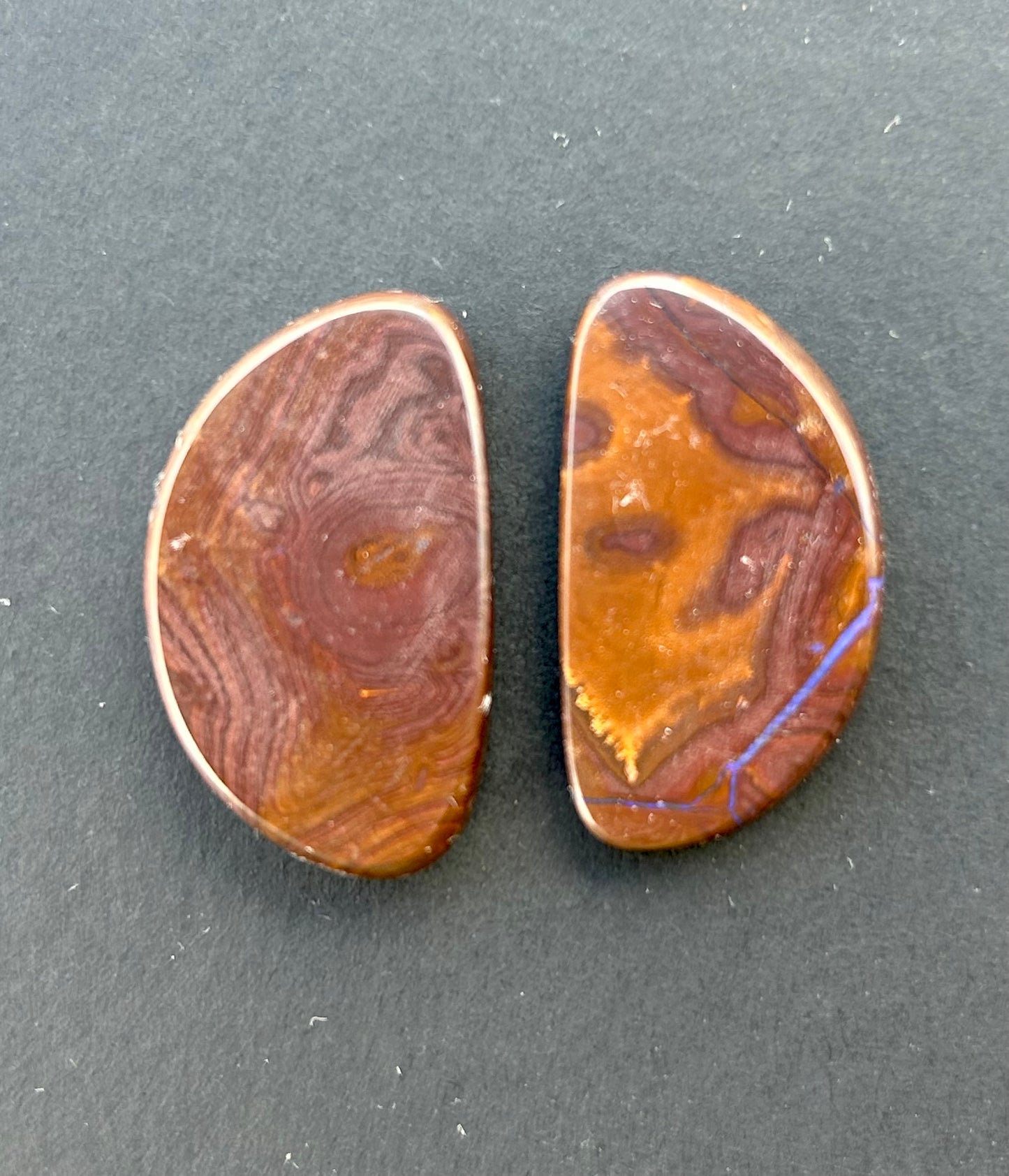 Boulder opal pair - 48.75ct