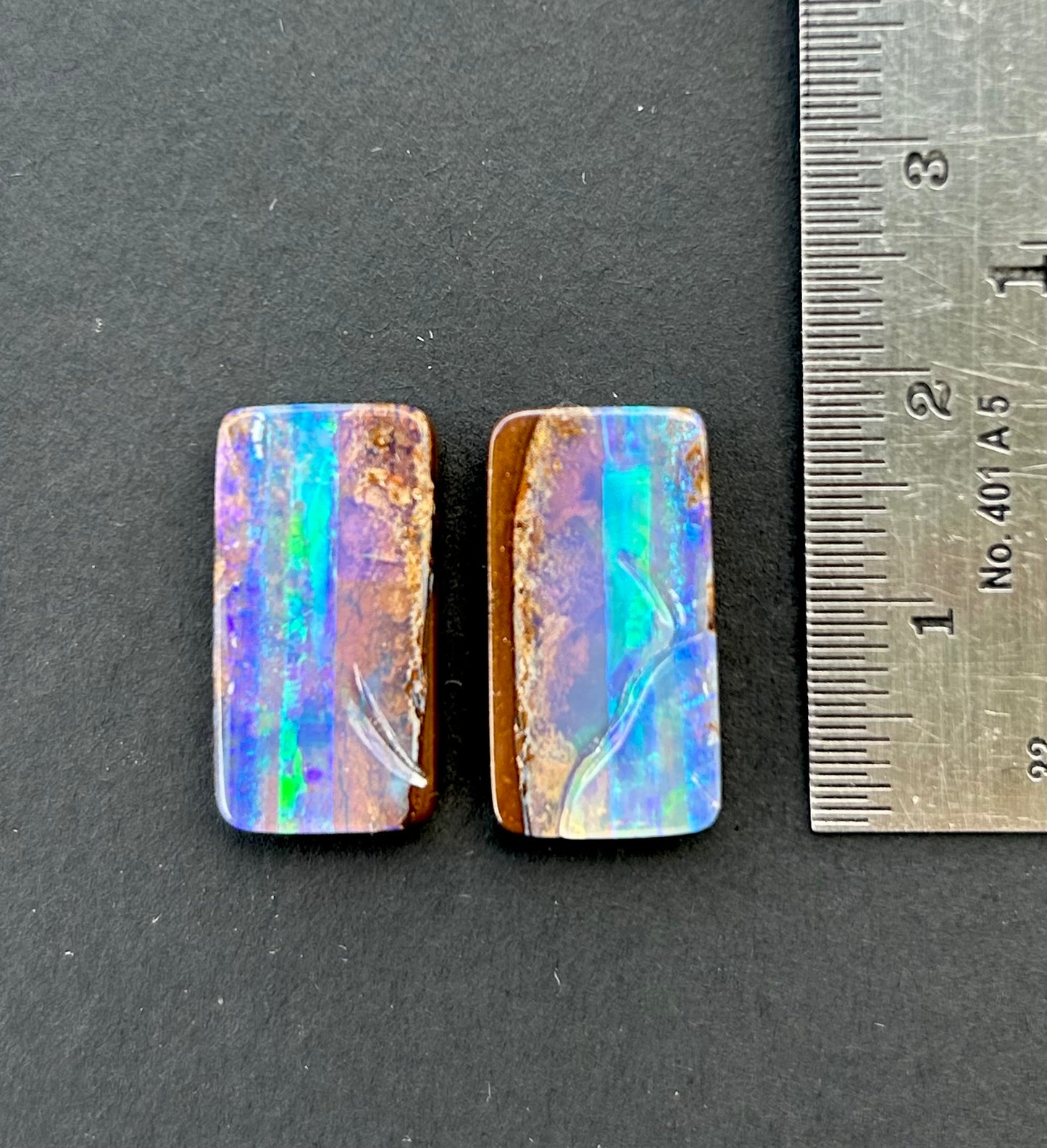 Boulder opal pair - 15.8ct