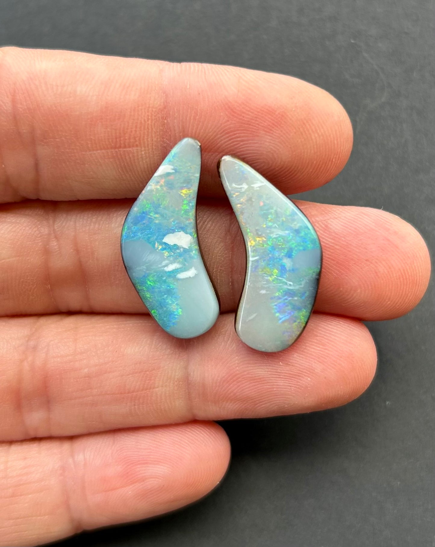 Boulder opal pair - 21.95ct