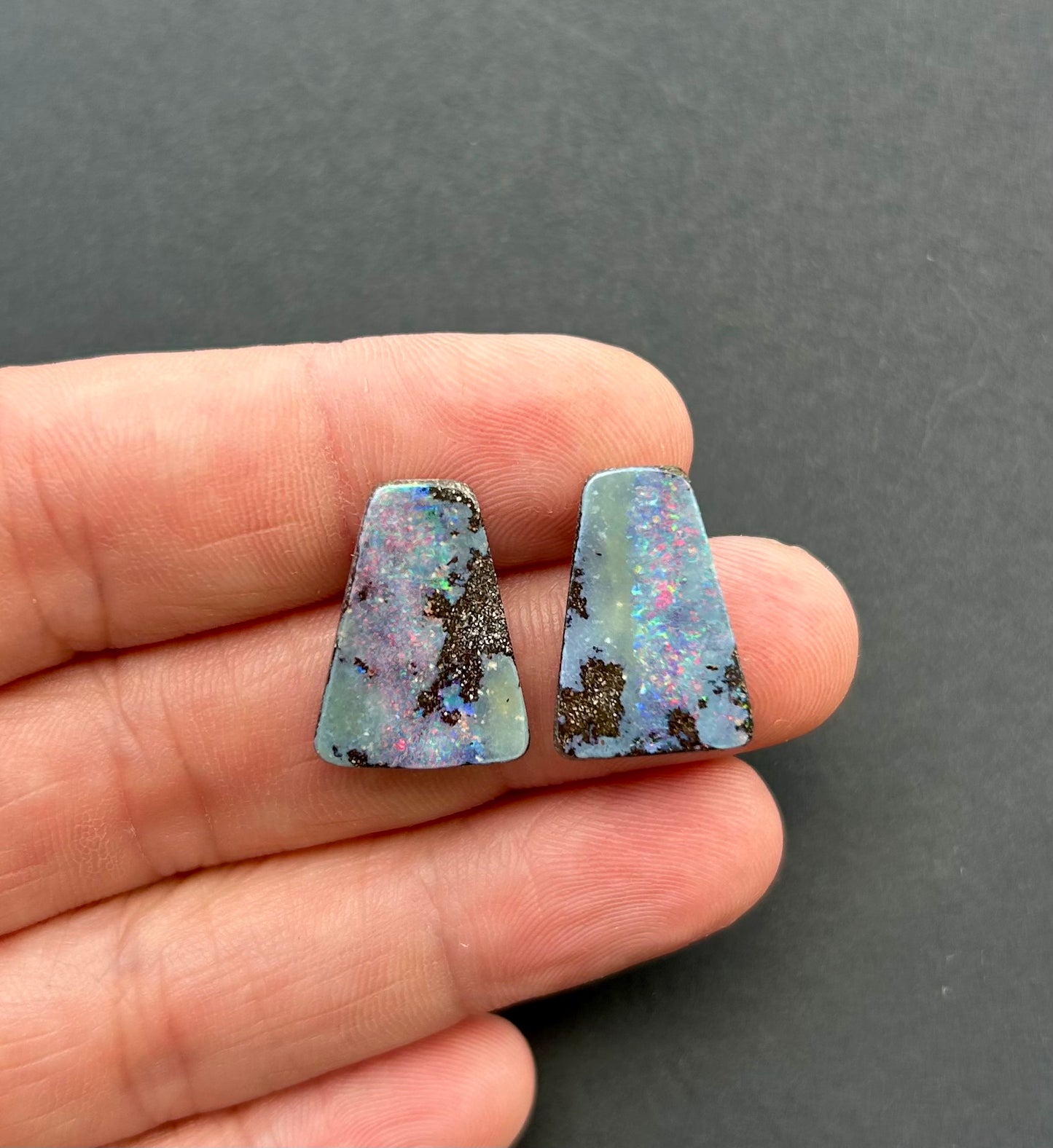 Boulder opal pair - 15.25ct