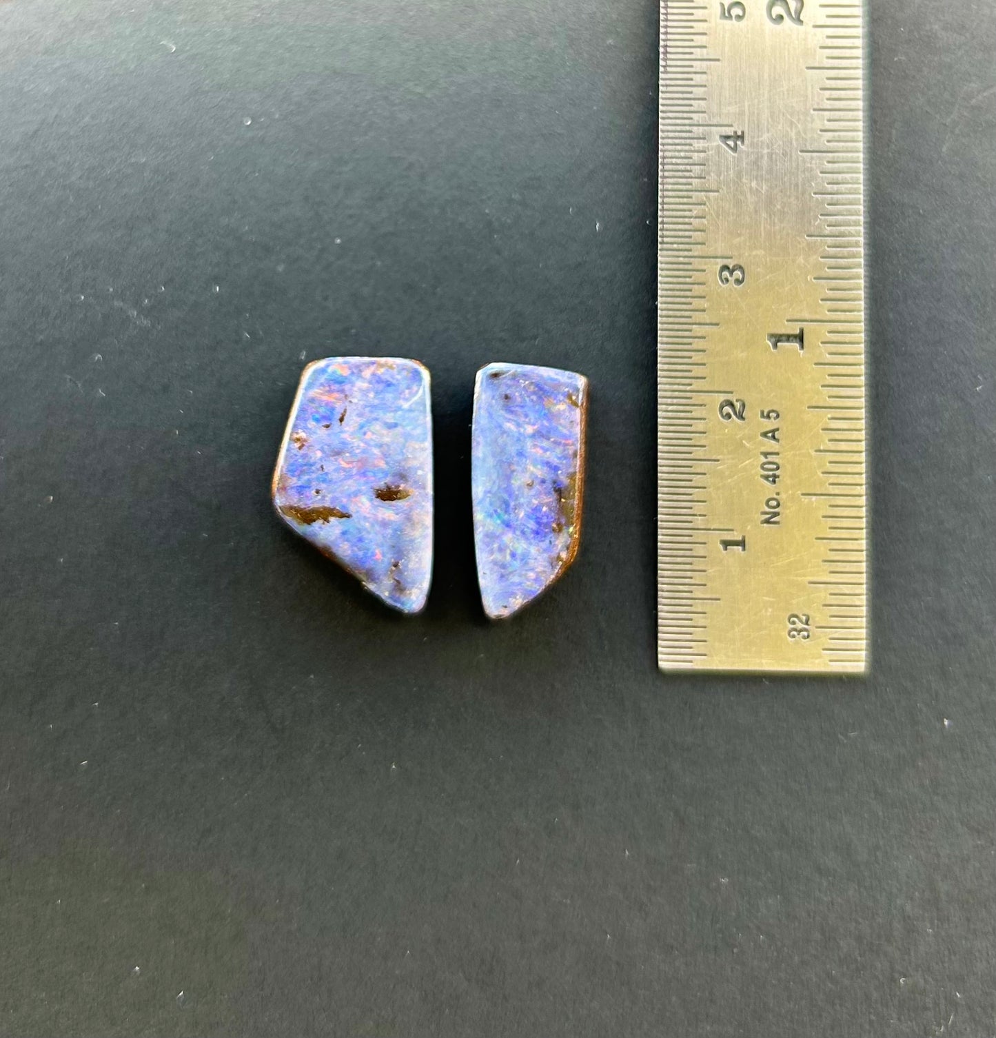Boulder opal pair - 17.5ct