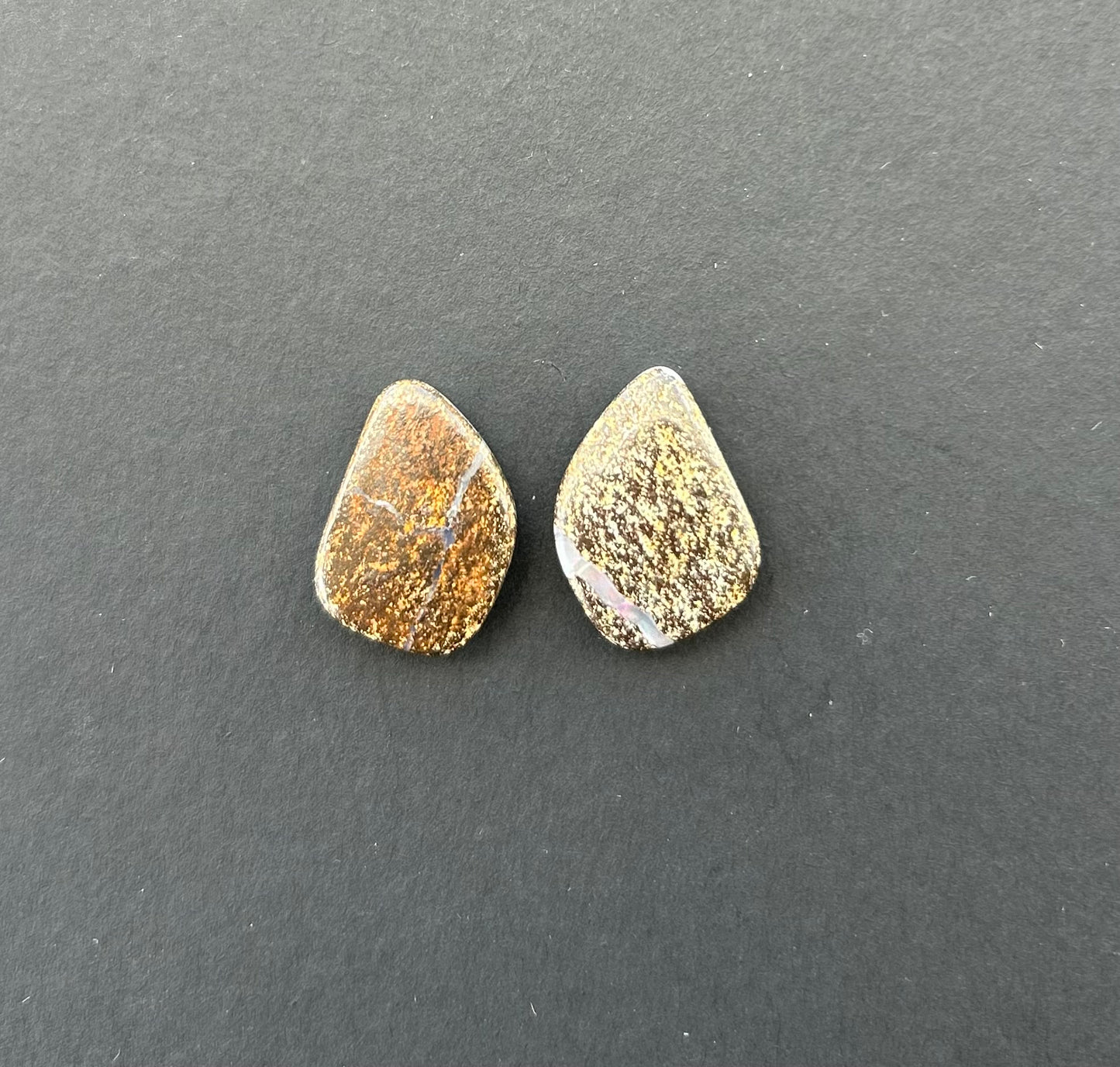 Boulder opal pair - 13.8ct